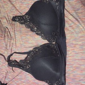 Black Lace w/ gold marks Bra